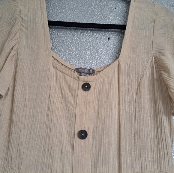 Peace & Pearls Cream Midi Dress    Size S - Picture 8 of 9